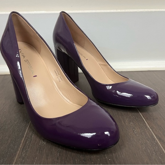 Women’s Via Spiga Purple Heels - Picture 3 of 13